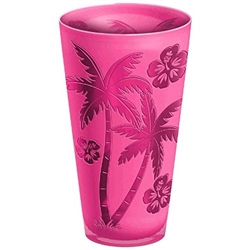 Palm Tree 20 Ounce Plastic Tumblers