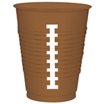 Football Plastic Cups - 25 Count