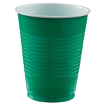 Green Plastic Party Cups 18 Oz - 20 Count