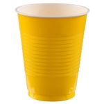Yellow Sunshine Plastic 18 Oz Cups - 20 Count