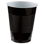 Black 18oz Plastic Cups - 20 Count
