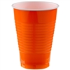 Orange Plastic 12 Oz Cups - 20 Count