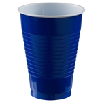 Royal Blue 12oz Plastic Party Cups - 20 Count