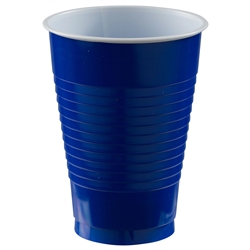 Royal Blue 12oz Plastic Party Cups - 20 Count