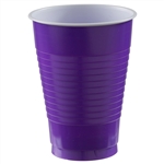 NEW PURPLE 12OZ PLASTIC CUPS