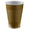 Gold 12oz Plastic Party Cups - 20 Count