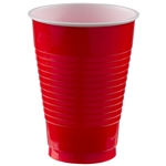 Red 12 Oz Plastic Cups - 20 Count