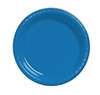 ROYAL BLUE DESSERT PLASTIC PLATES 7in-20 CT