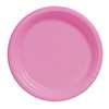 New Pink Plastic Dessert Plates - 7 Inches