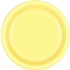 Light Yellow Dessert Plastic Plates 7 inch-20 Ct