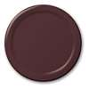 CHOCOLATE LUNCHEON PLASTIC PLATES 9in-20 CT