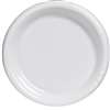 WHITE DINNER PLASTIC PLATES 10.25in.-20 PC