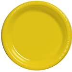 YELLOW SUNSHINE DINNER PLASTIC PLATES 10.25in.-20 CT