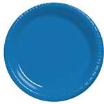 ROYAL BLUE DINNER PLASTIC PLATES 10.25in.-20 CT