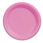 NEW PINK DINNER PLASTIC PLATES 10.25in.-20 CT