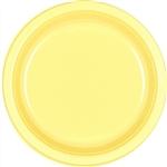 Light Yellow Dinner Plastic Plates 10.25 inch-20 Ct