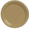 GOLD DINNER PLASTIC PLATES 10.25in.-20 CT