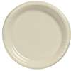 IVORY DINNER PLASTIC PLATES 10.25in.-20 CT