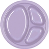 LAVENDER DIVIDED PLASTIC PLATES 10.25in.-20 CT