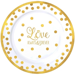 Love Always and Forever Premium 7.5 Inch Plates