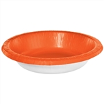 Orange Paper 20 oz Bowls - 20 Count