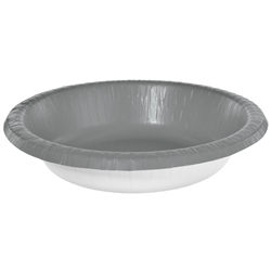 Silver 20oz Paper Bowls - 20 Ct