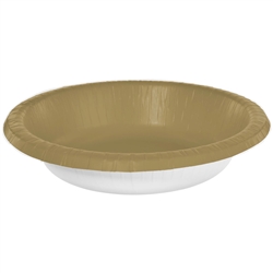 Gold 20oz Paper Bowls - 20 Ct