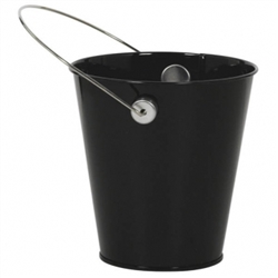 BLACK METAL BUCKET