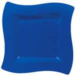 ROYAL BLUE 10" WAVY PLATES 10CT