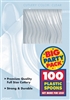 Big Pack Spoons 100Ct Clear