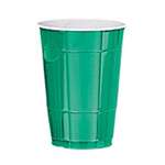 GREEN 16OZ CUPS PARTY PACK - 50CT