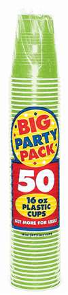 KIWI 16OZ CUP PARTY PACK - 50CT