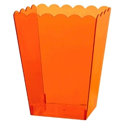 Orange Large Scalloped Container