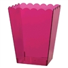 Bright Pink Large Scalloped Container