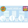 Clear Plastic Cutlery Set - 210 ct.