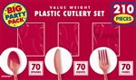 210 Count Cutlery - Red