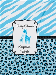 Blue Baby Shower Keepsake Book