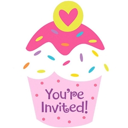 Cupcake Party Invitations