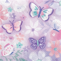 Flutter Butterfly Beverage Napkins