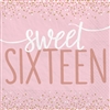 Sweet Sixteen Blush Luncheon Napkins