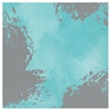 Robin's-Egg Blue Brushstroke Luncheon Napkins