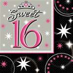 SWEET 16 SPARKLE LUNCHEON NAPKINS