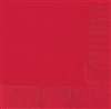 RED DINNER NAPKINS-20 CT