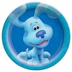 Blue's Clues 7 Inch Blue Plates