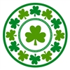 Lucky Shamrocks 7in Round Plates