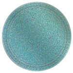 Round Prismatic Plates, 7"- Robin's Egg Blue