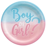 The Big Reveal Gender Reveal 7" Inch Plates