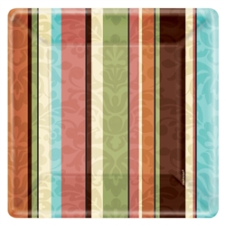 Square Striped 7in Plates