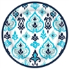 Caribbean Ikat Round Plates, 8 1/2"