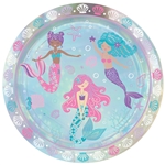 Shimmering Mermaids 9" Iridescent Plates